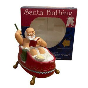 Santa Bathing Bathtub Electronic Whistling Music Water Sound Christmas VIDEO